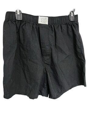 Women’s Black Cotton Boxer Style Shorts